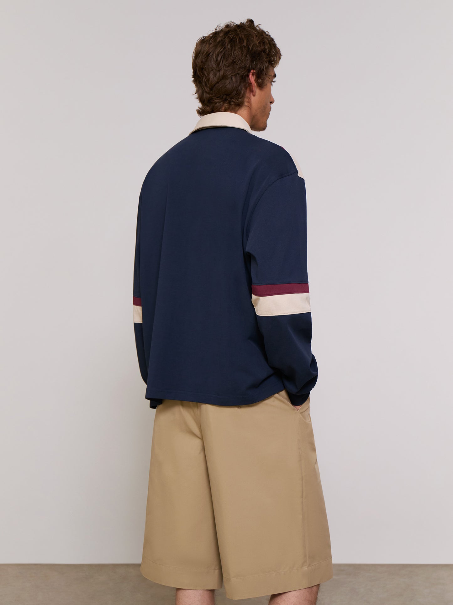 Long sleeve t-shirt with polo neck - ULK Luc