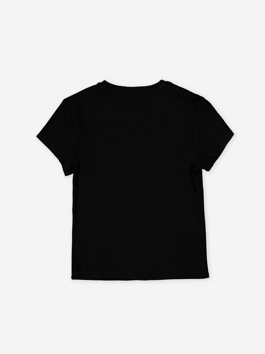Camiseta negra de manga corta - Limo