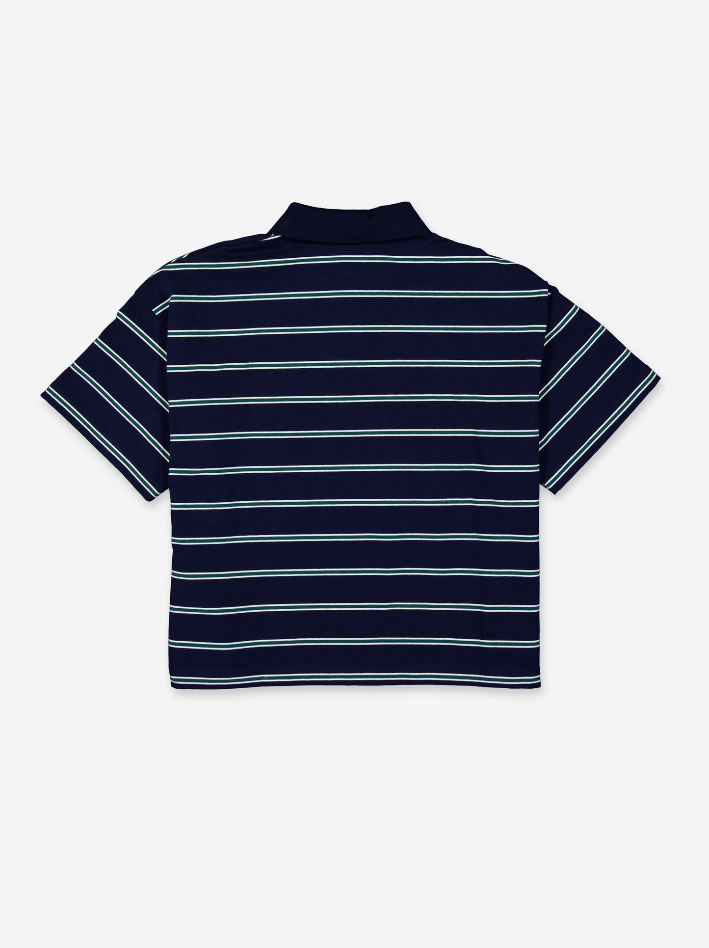 Striped polo neck t-shirt - ULK Sakura
