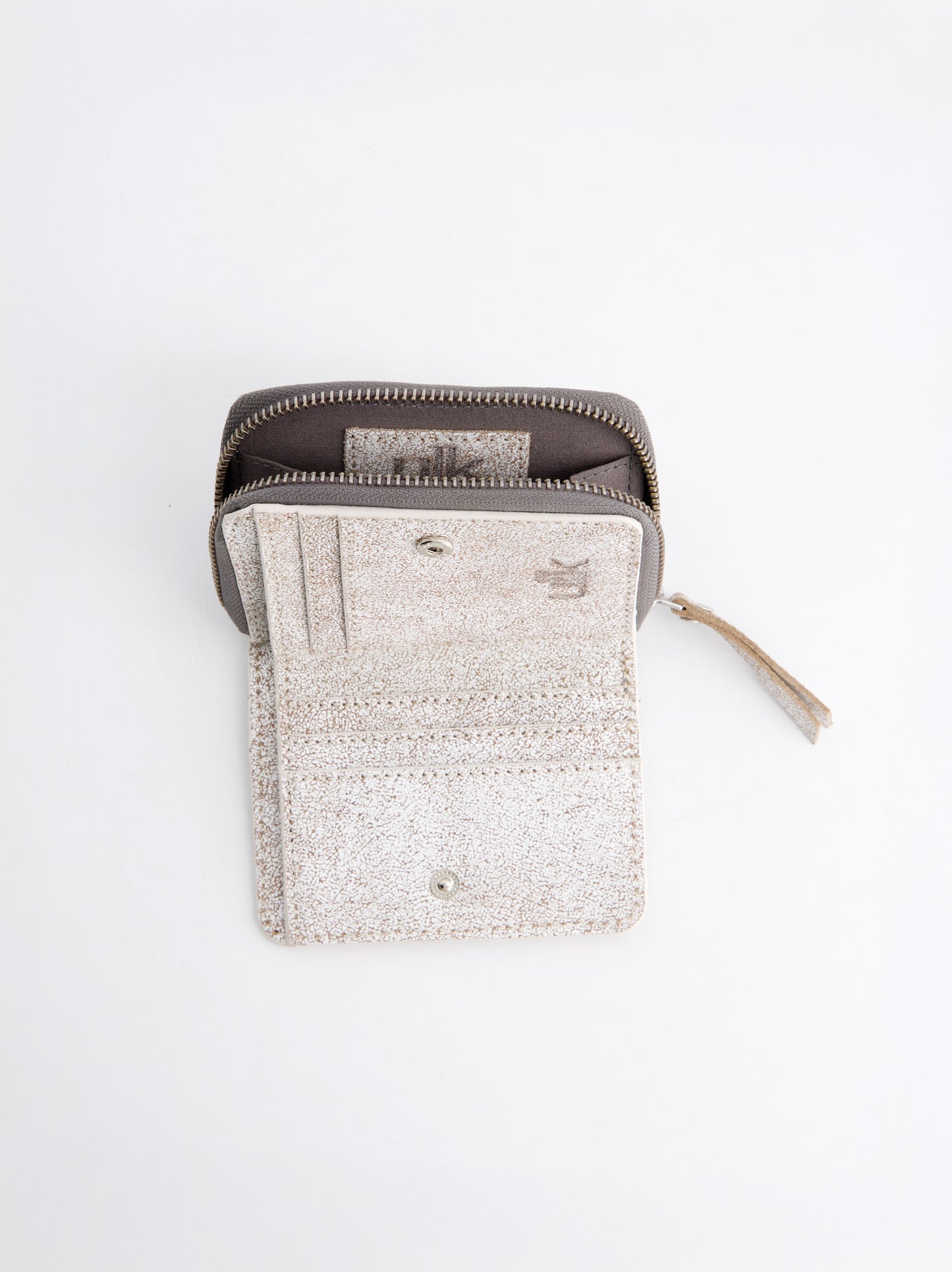 Cartera Compacta Efecto Craquelado -Baly