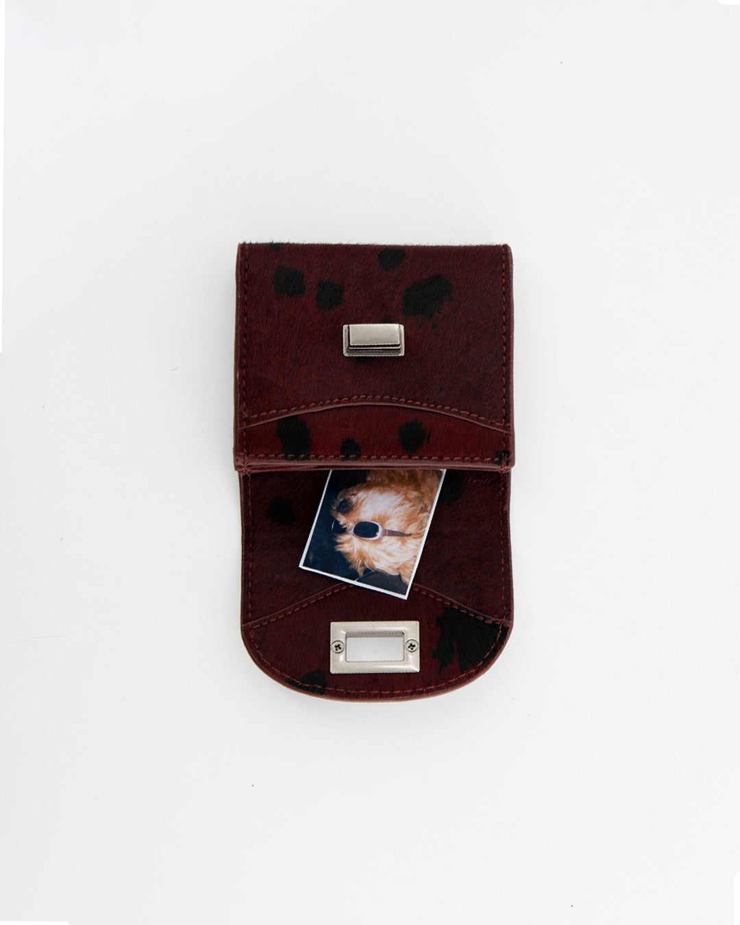 Cartera Mini Animal Print Burdeos - Sitt
