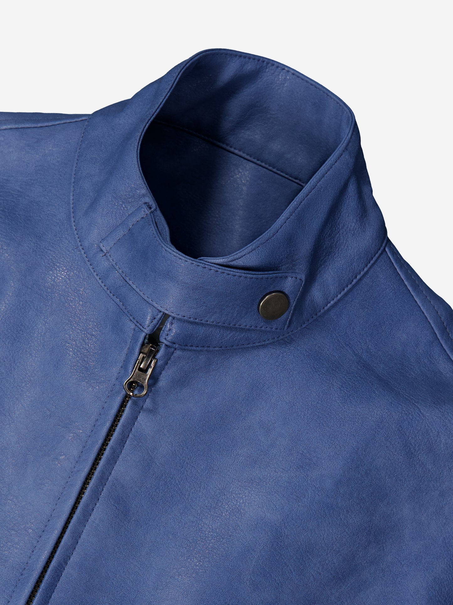 Cazadora Efecto Piel Azul - Estel