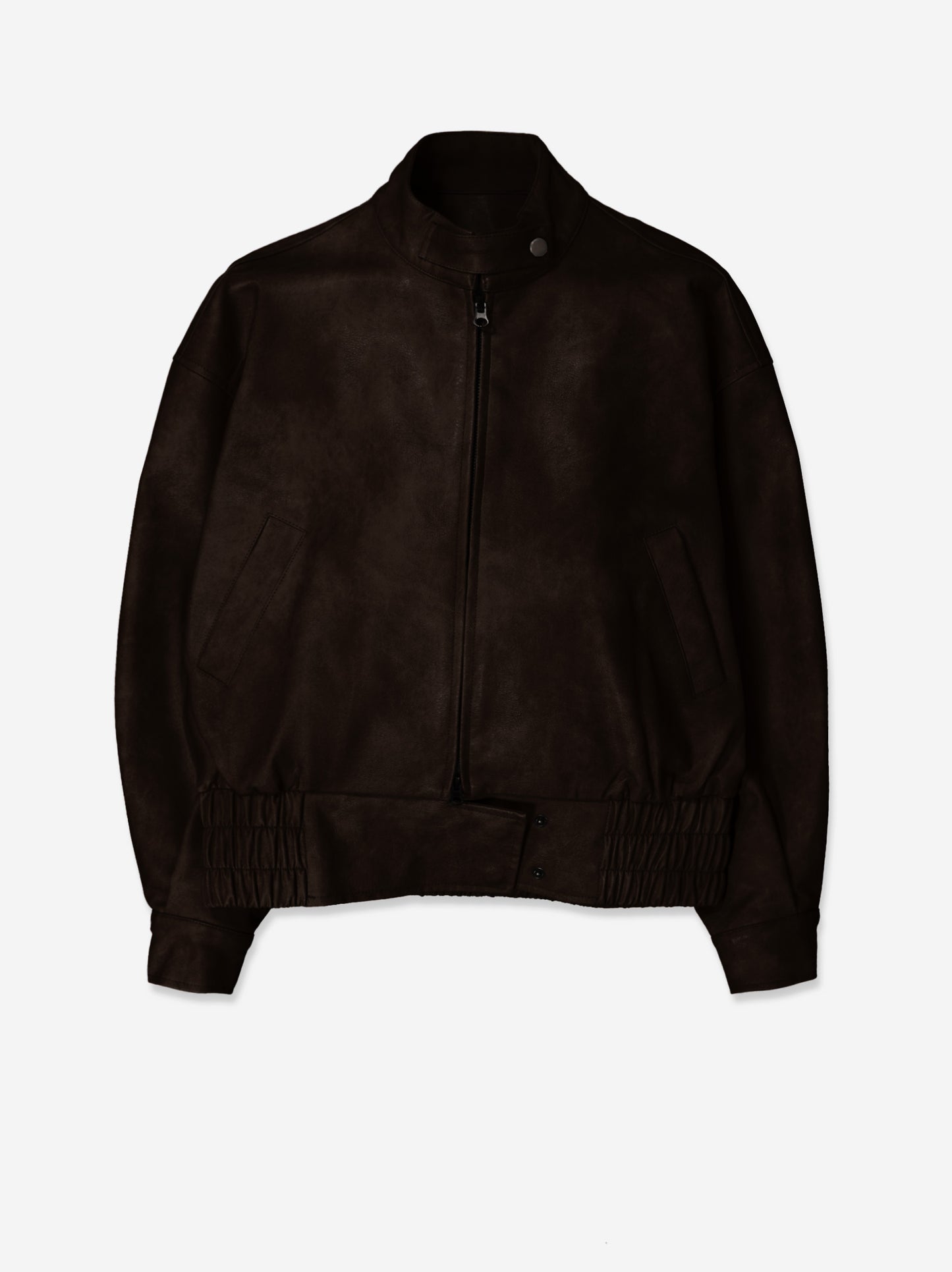 Brown Faux Leather Jacket - Estel