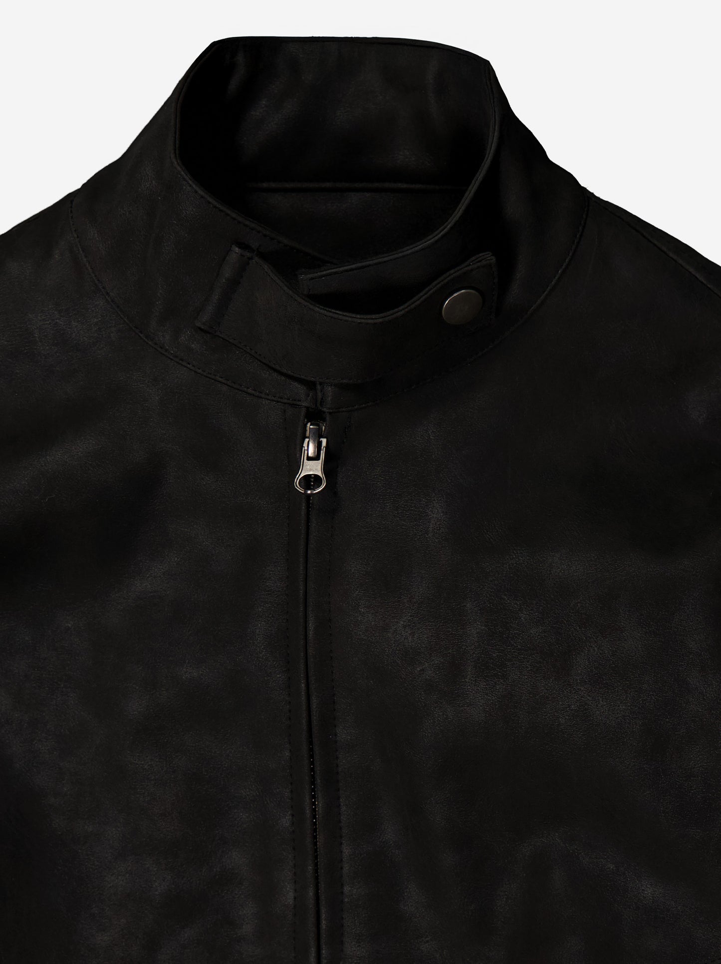 Black Leather-Effect Jacket - Estel