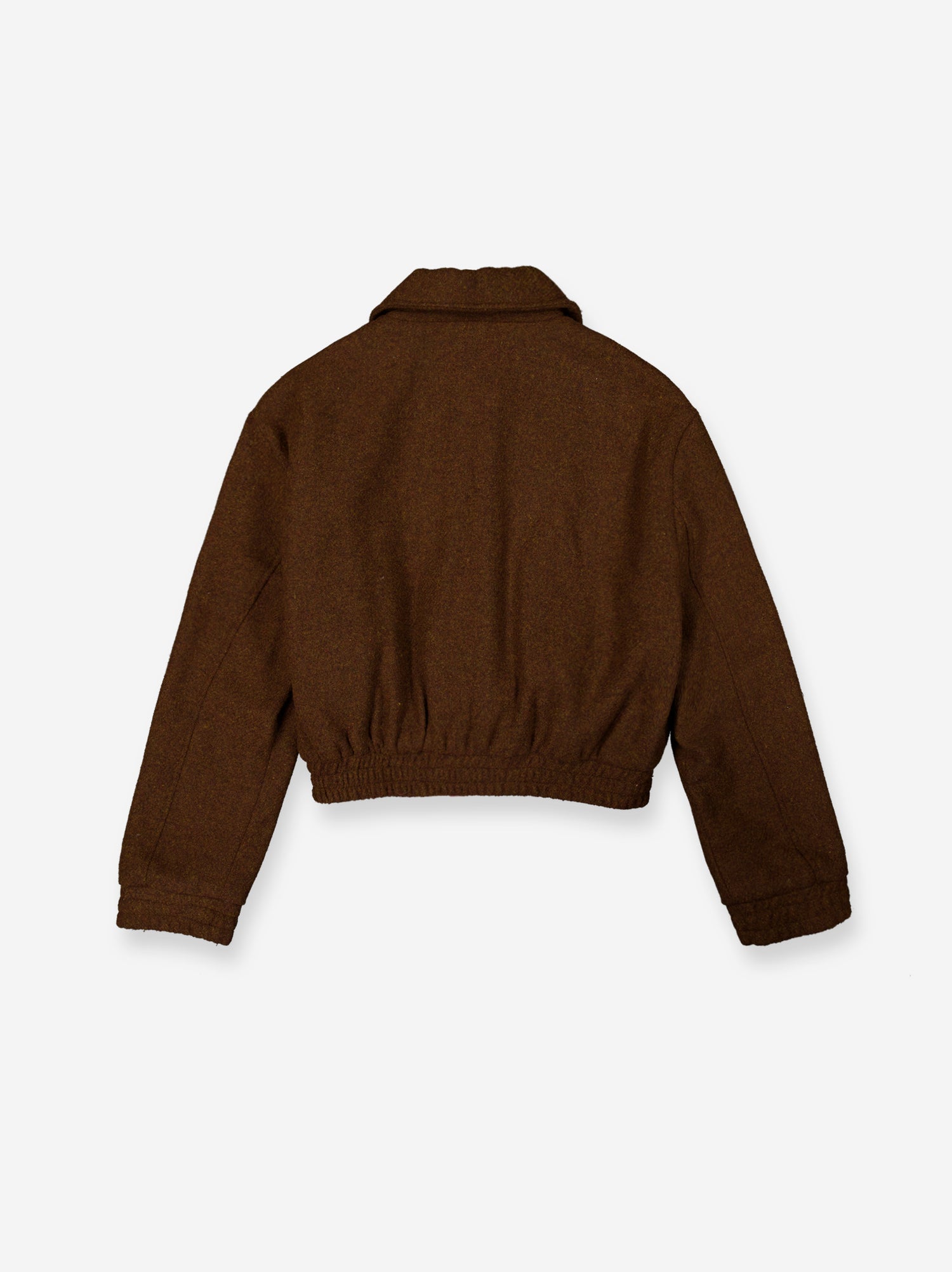 Textured bomber jacket - Ivory