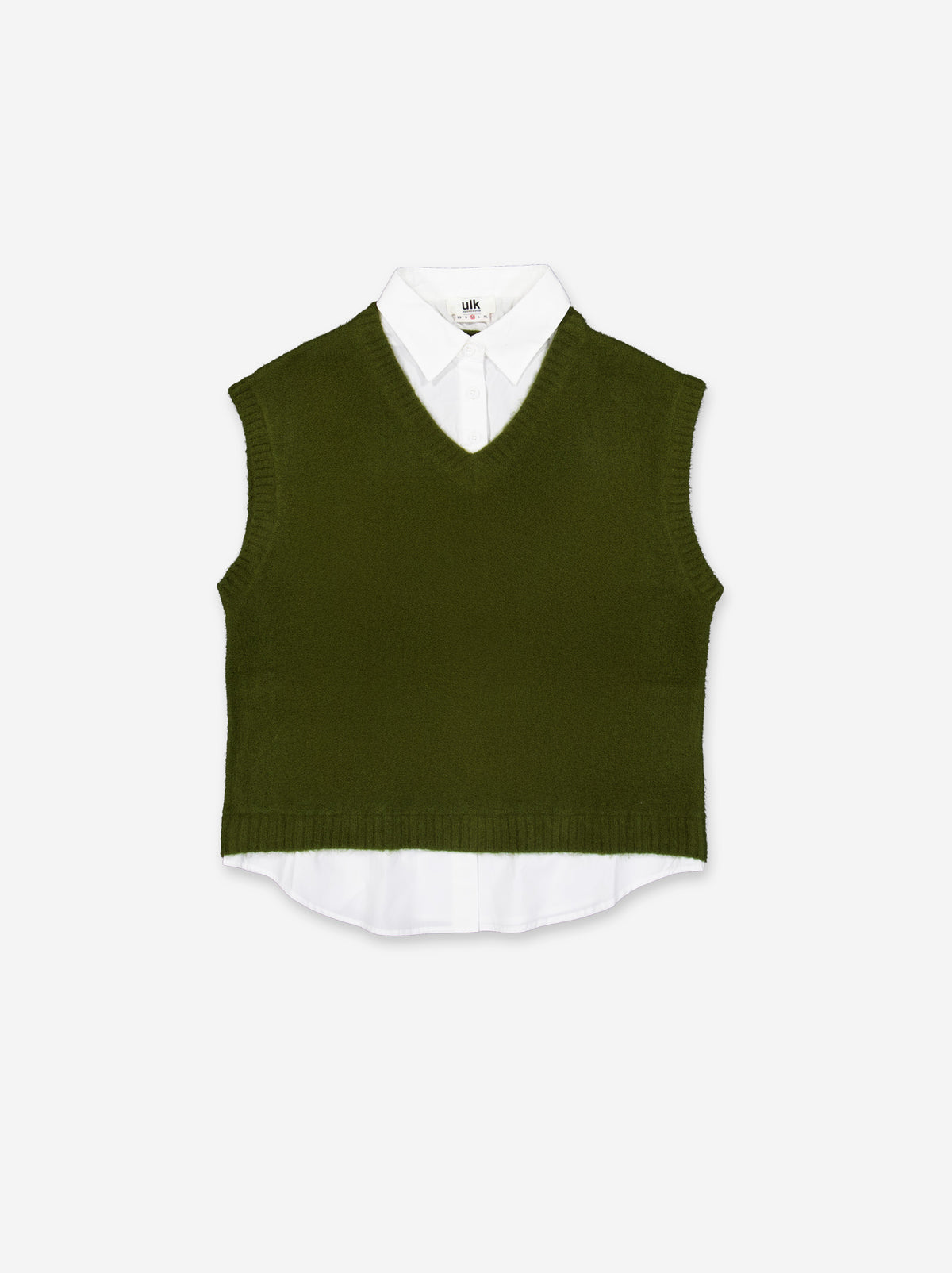 Chaleco punto con camisa - ULK Joile