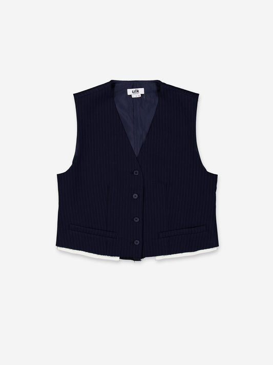 Pinstripe Vest - ULK Olivia
