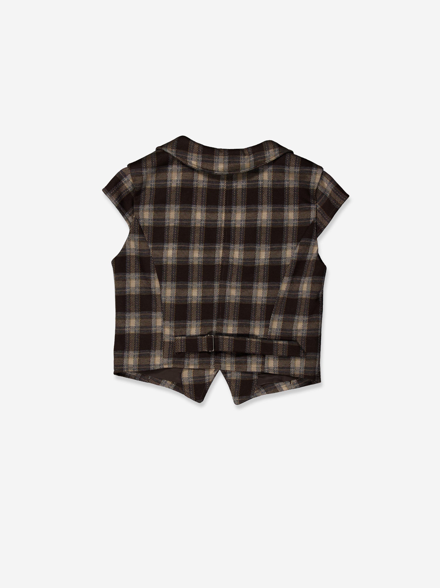 Plaid Tailored Vest - Vitotop
