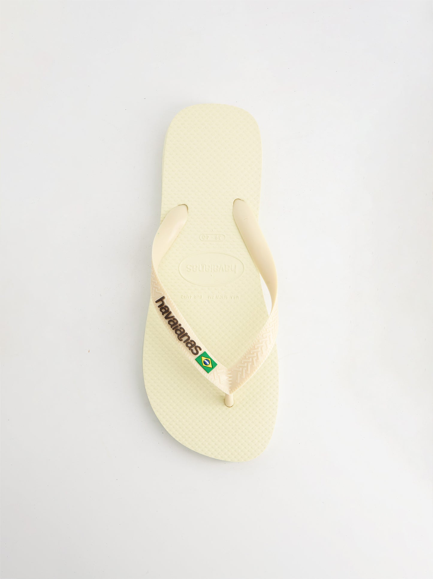 Chanclas Havaianas Brasil Logo Buttercream