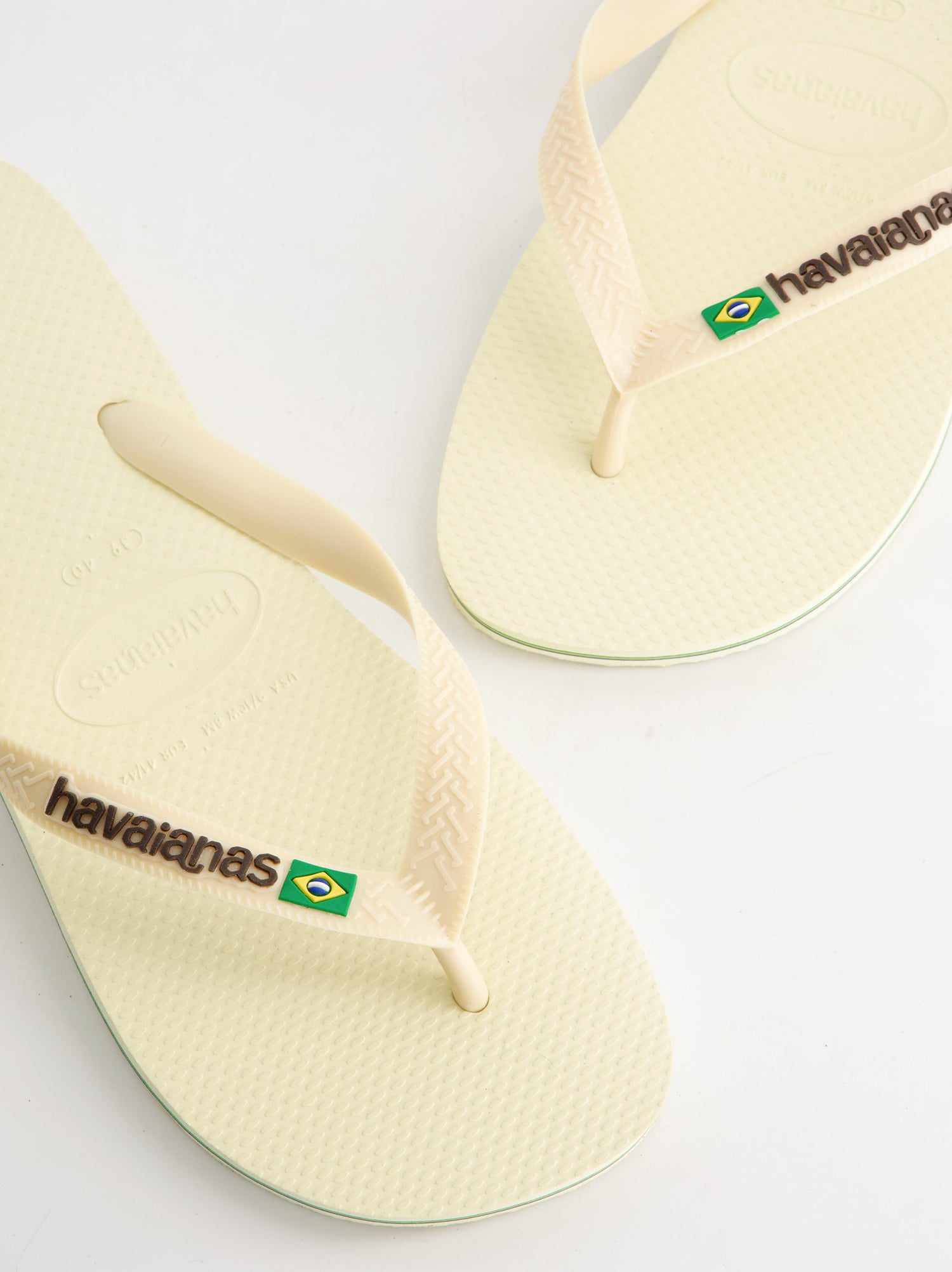 Chanclas Havaianas Brasil Logo Buttercream