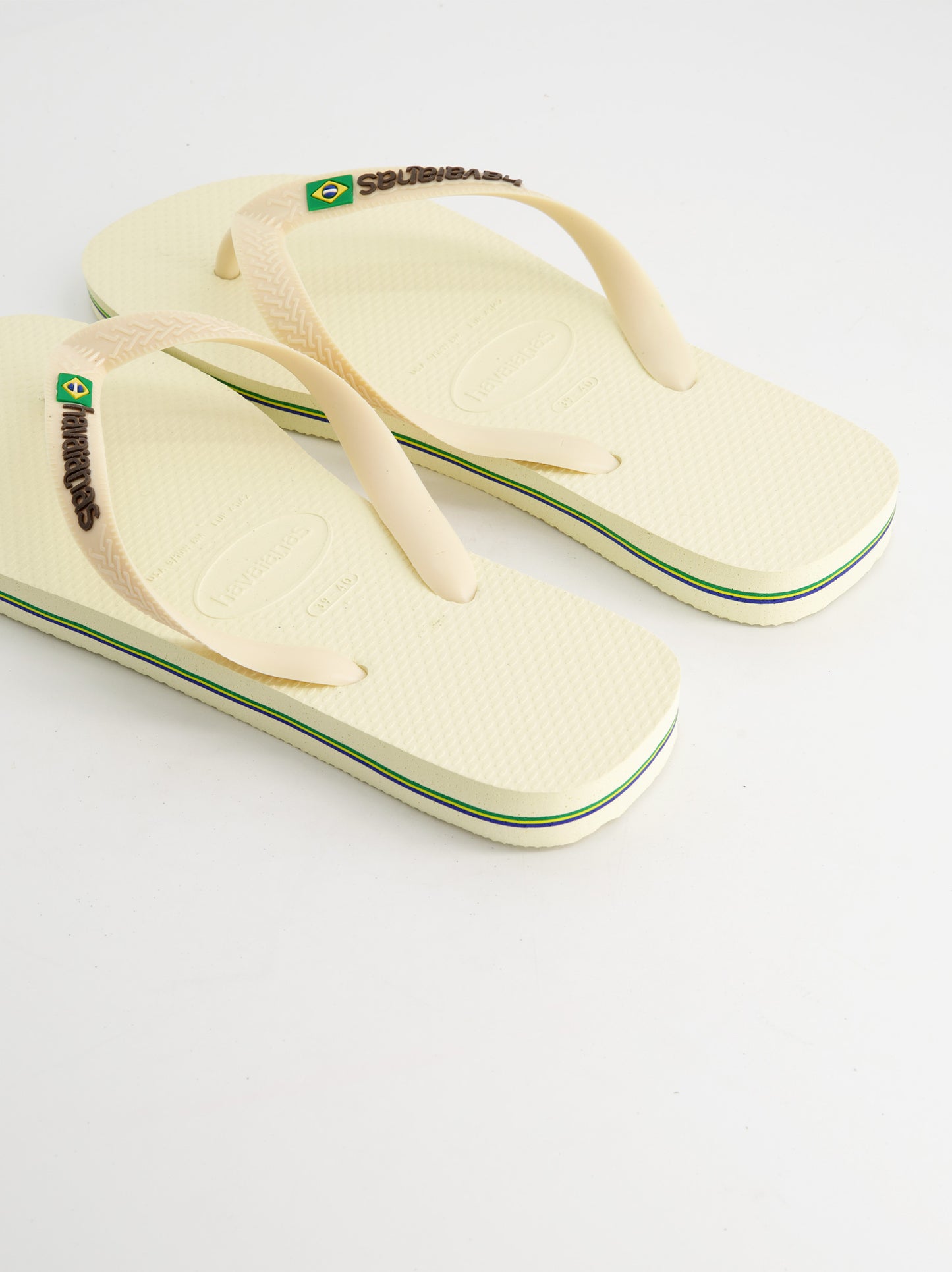 Chanclas Havaianas Brasil Logo Buttercream