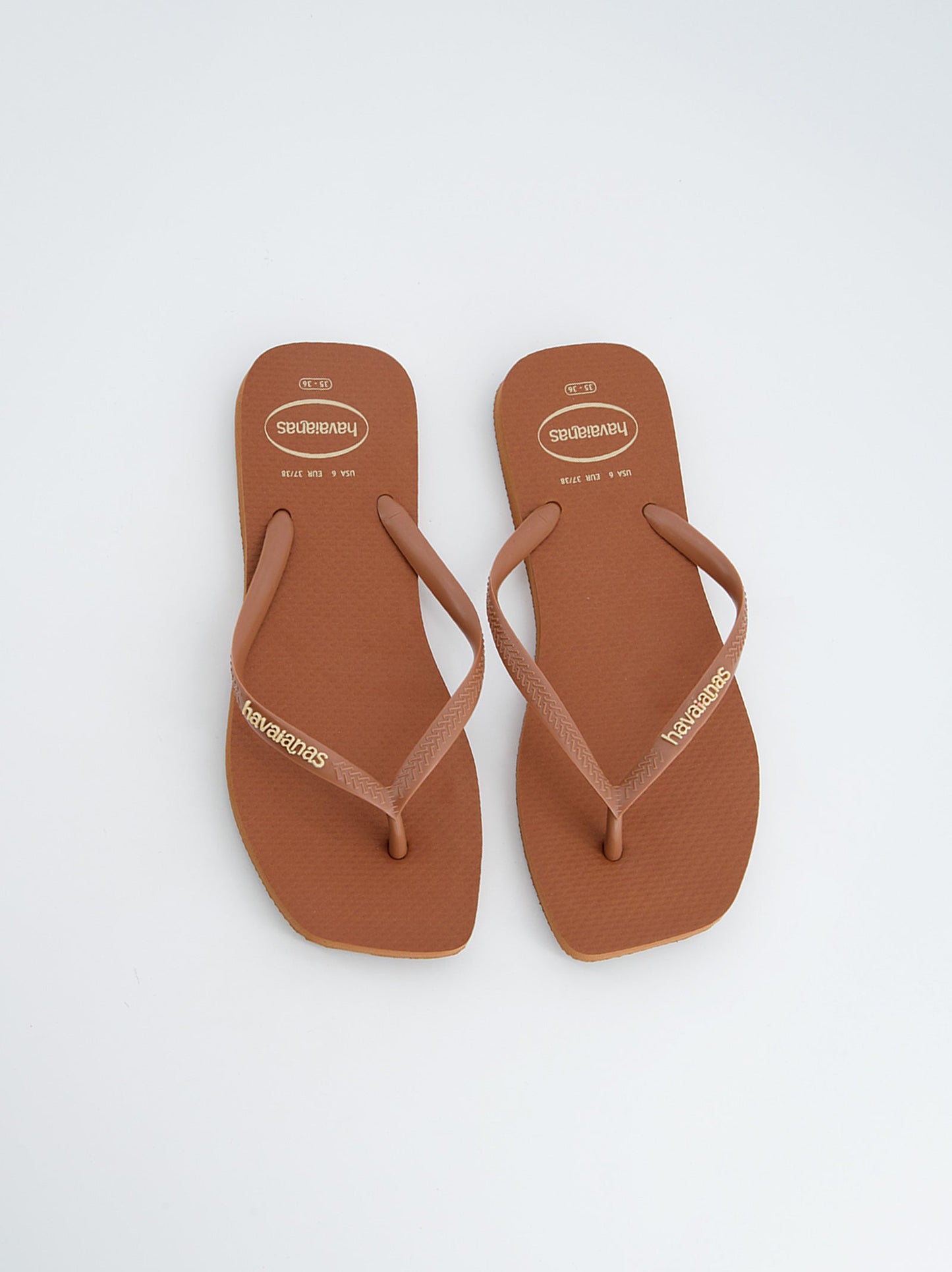 Chanclas Havaianas En Tono Teja