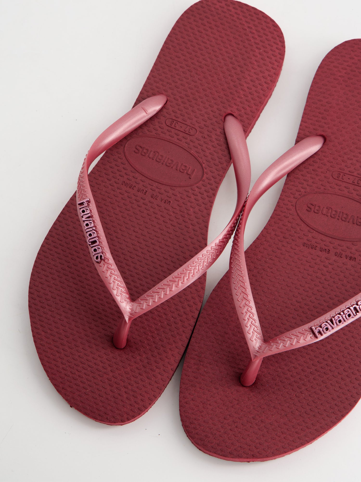 Chanclas Havaianas Slim Logo Granate