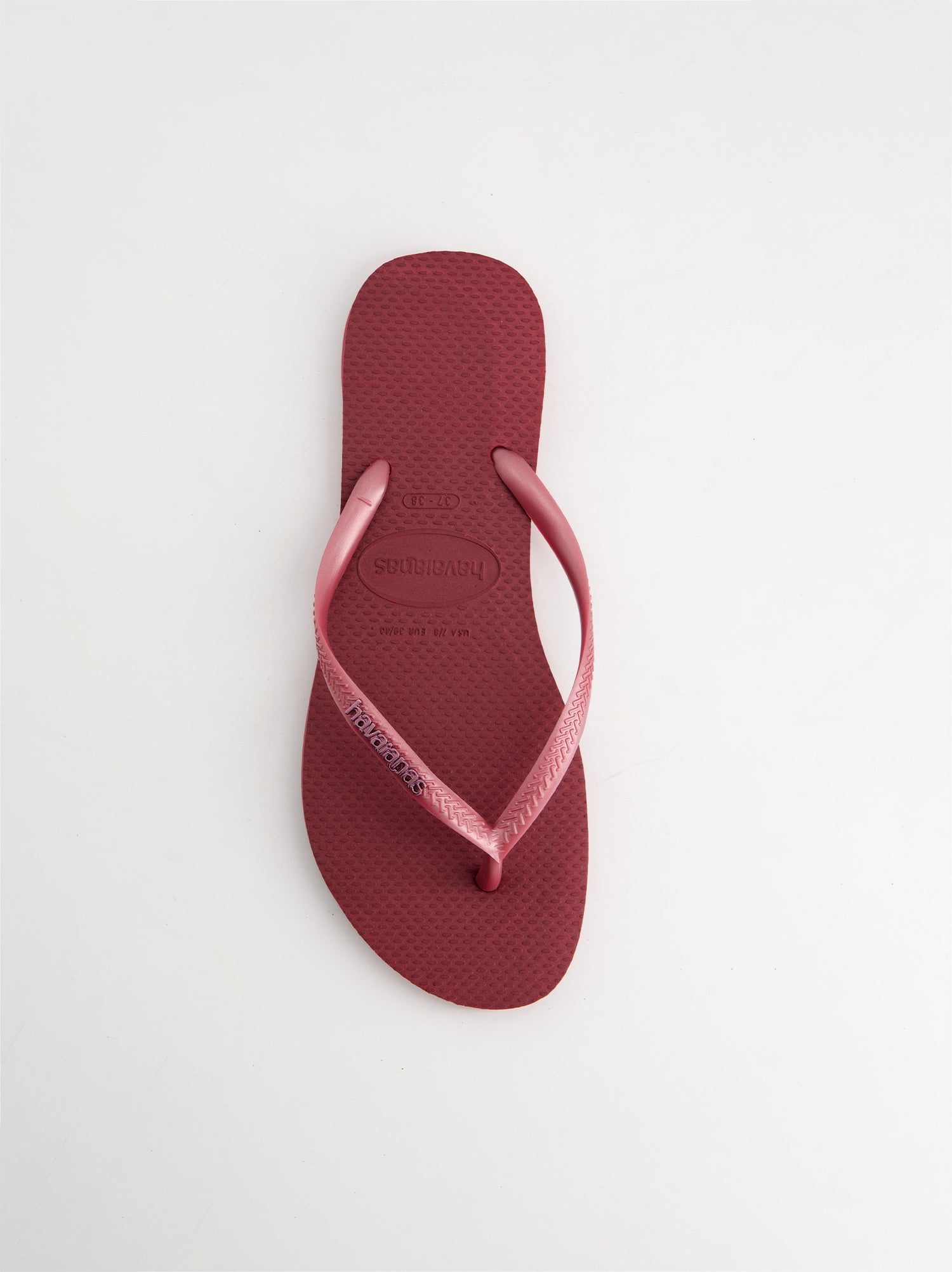 Chanclas Havaianas Slim Logo Granate