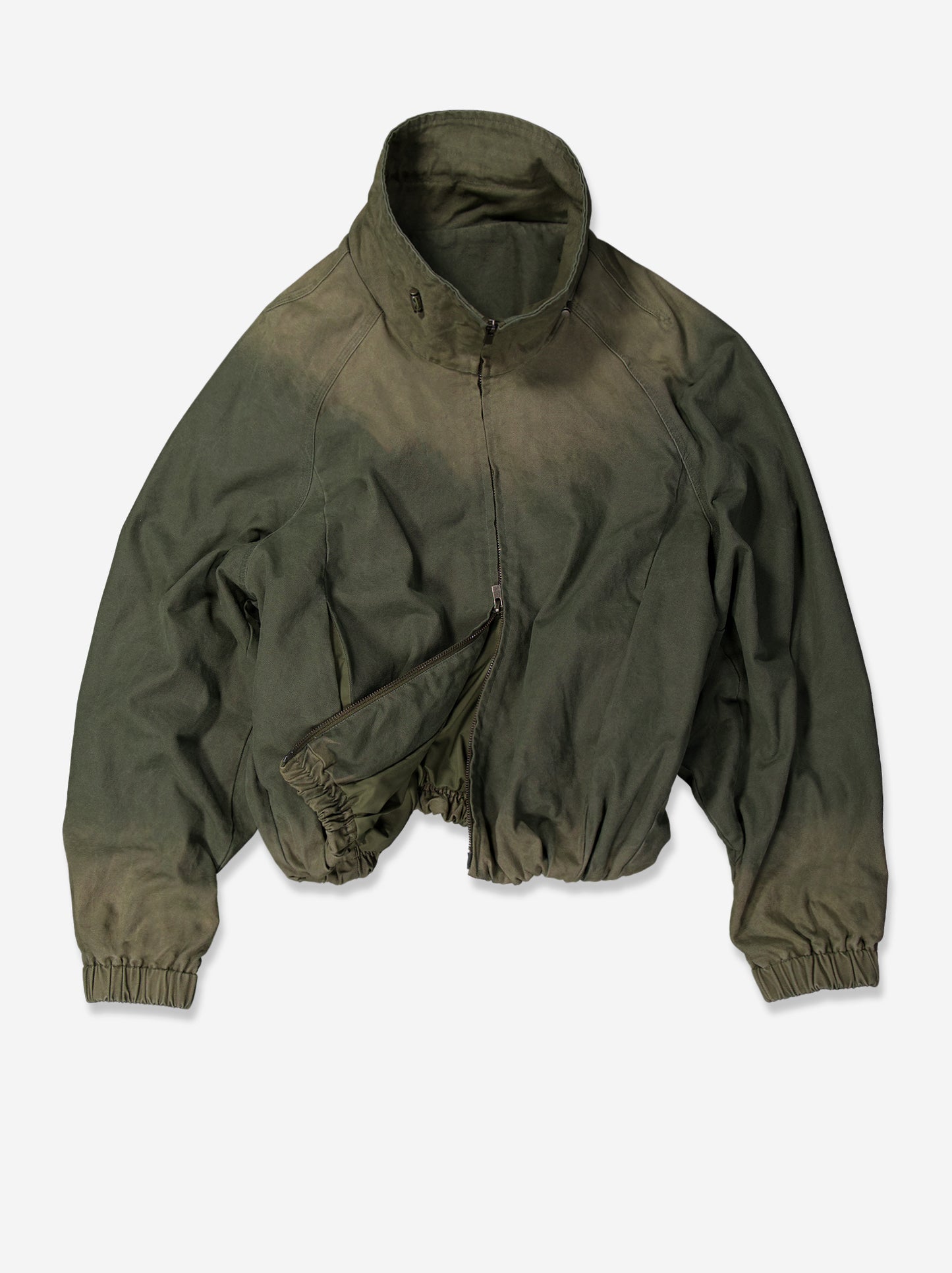 Chaqueta Bomber Efecto Lavado Caqui - Frenzy