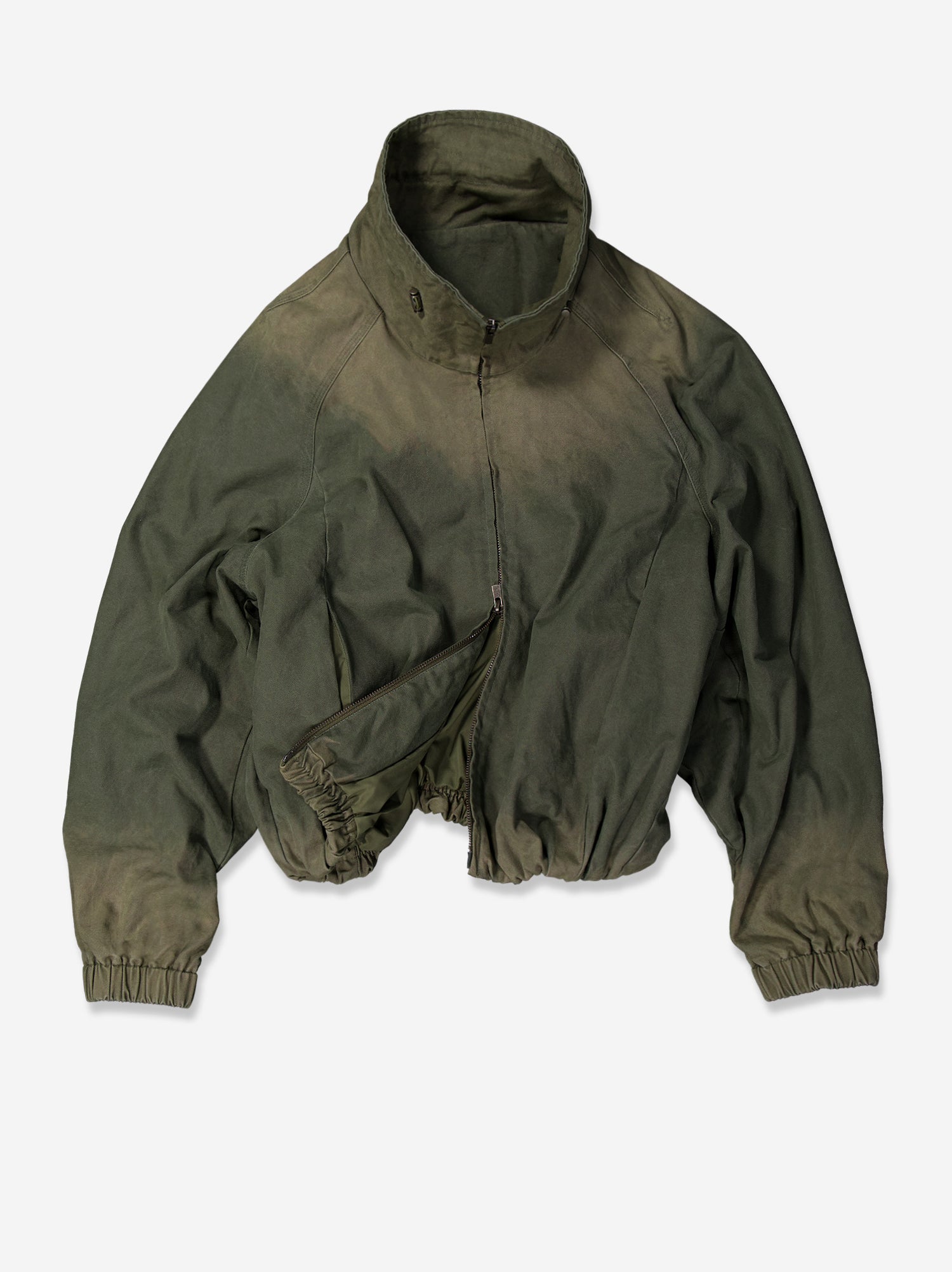 Chaqueta Bomber Efecto Lavado Caqui - Frenzy