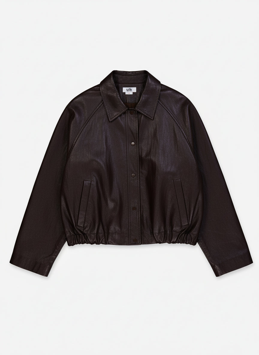 Chaqueta bomber efecto piel - ULK Cleo