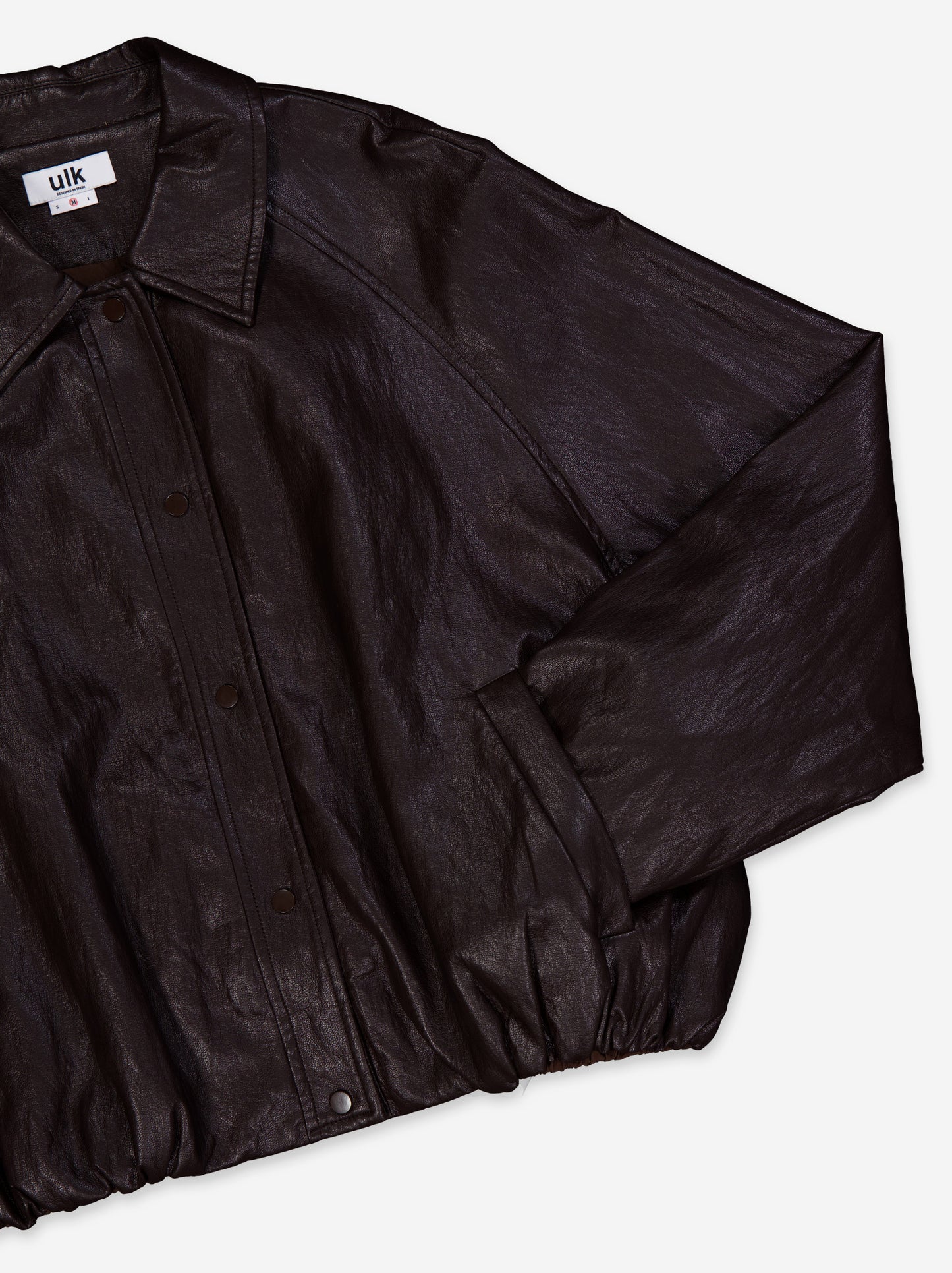 Faux leather bomber jacket - ULK Cleo