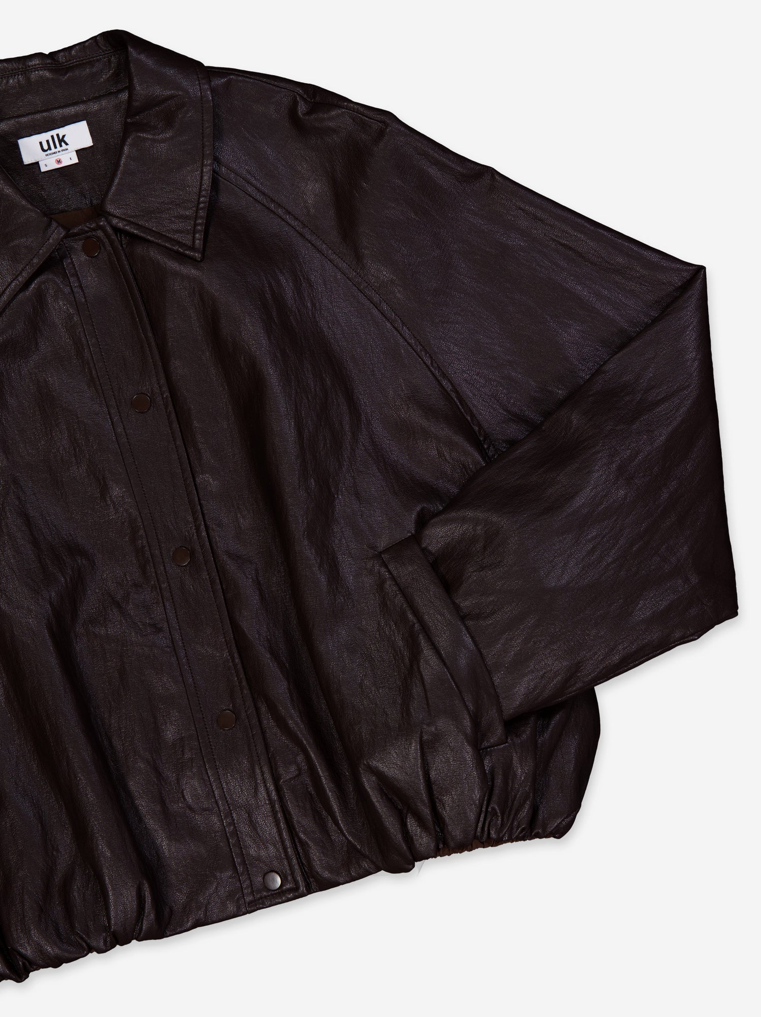 Chaqueta bomber efecto piel - ULK Cleo