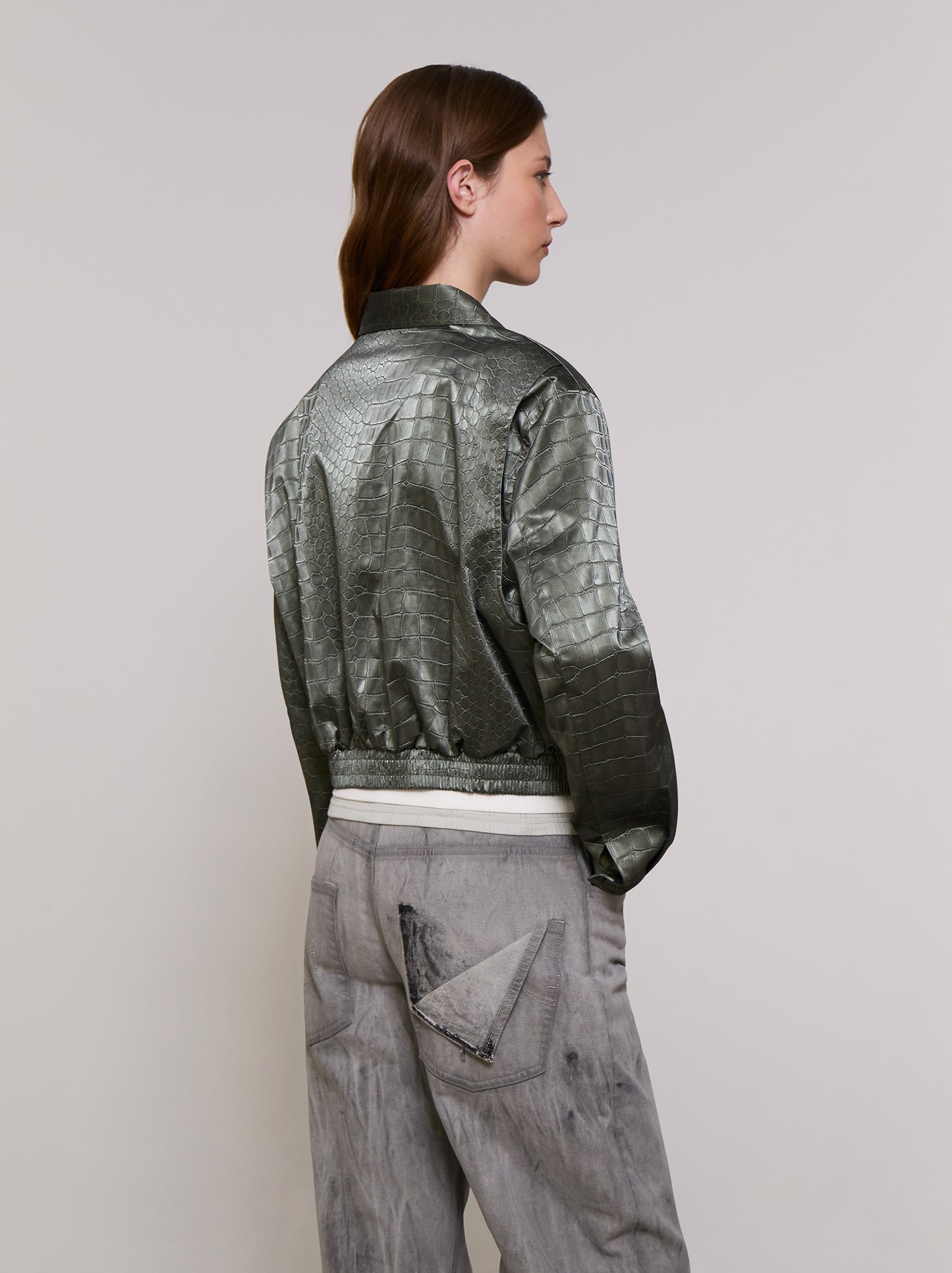 Textured bomber jacket - ULK Lisbon
