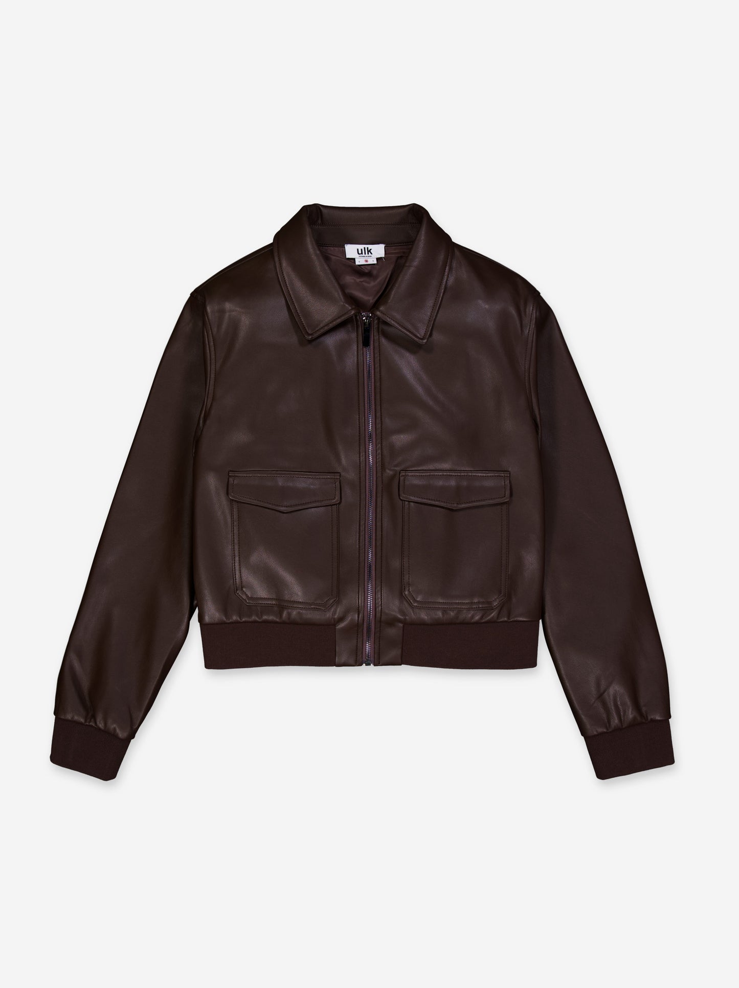 Short faux leather jacket - ULK Farah