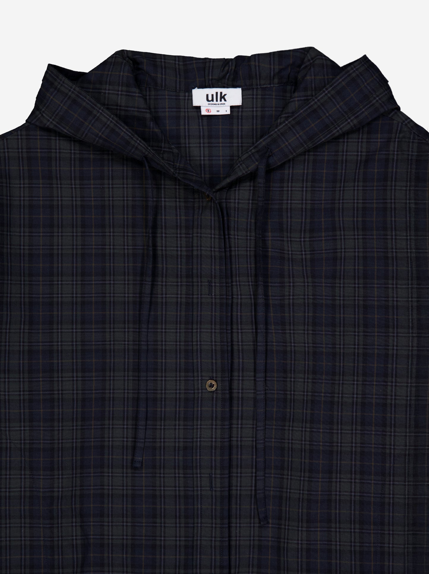 Chaqueta cropped a cuadros - Latte