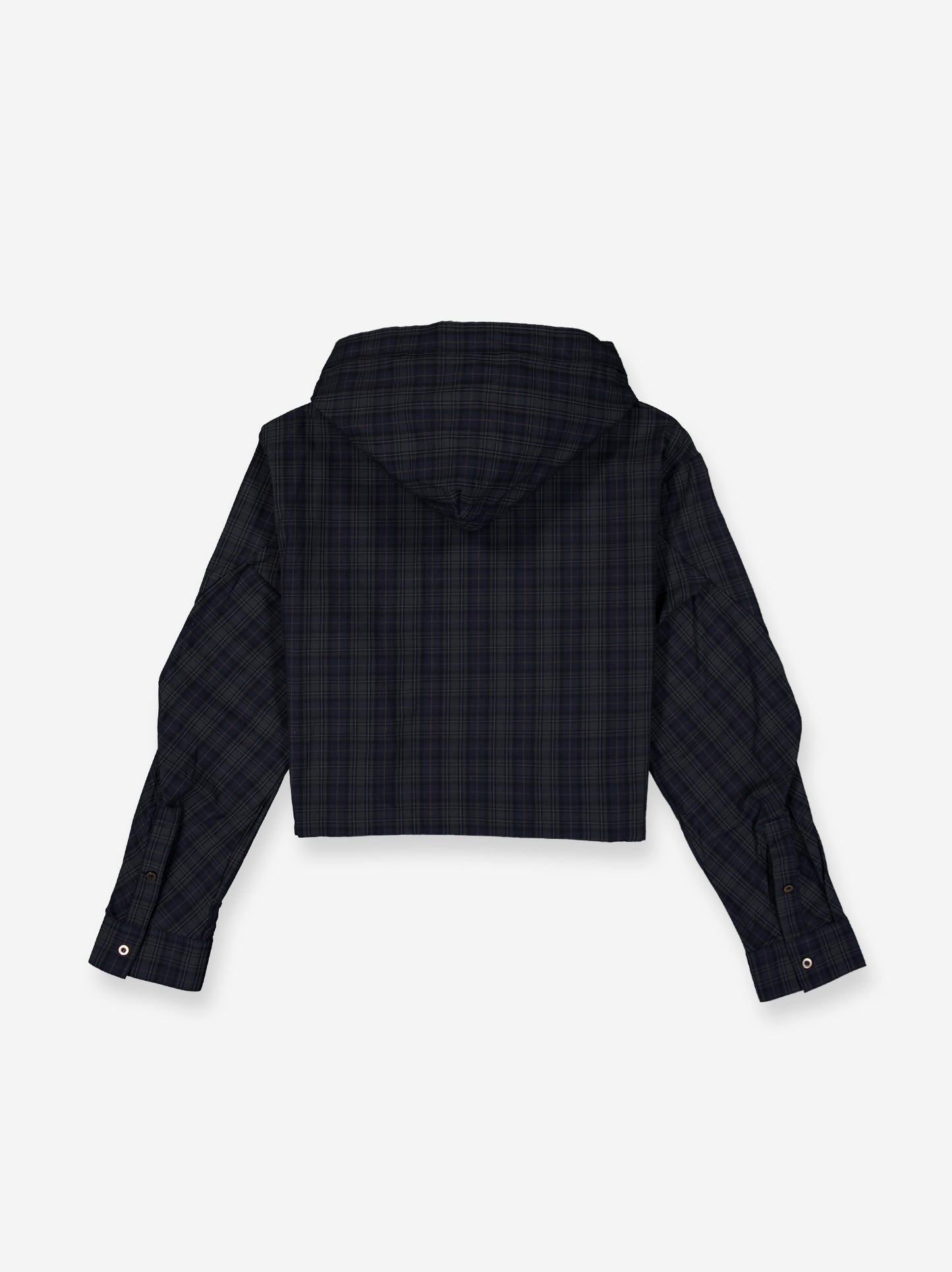 Chaqueta cropped a cuadros - Latte