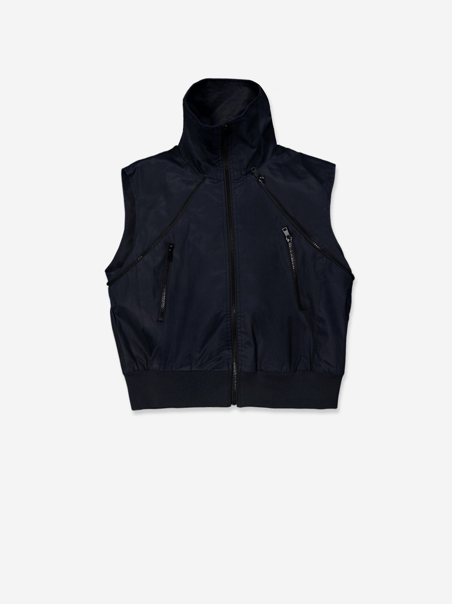 Detachable modular navy blue jacket - Fradia