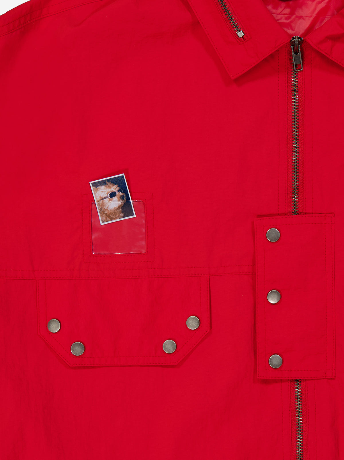 Red utility jacket - Bessete