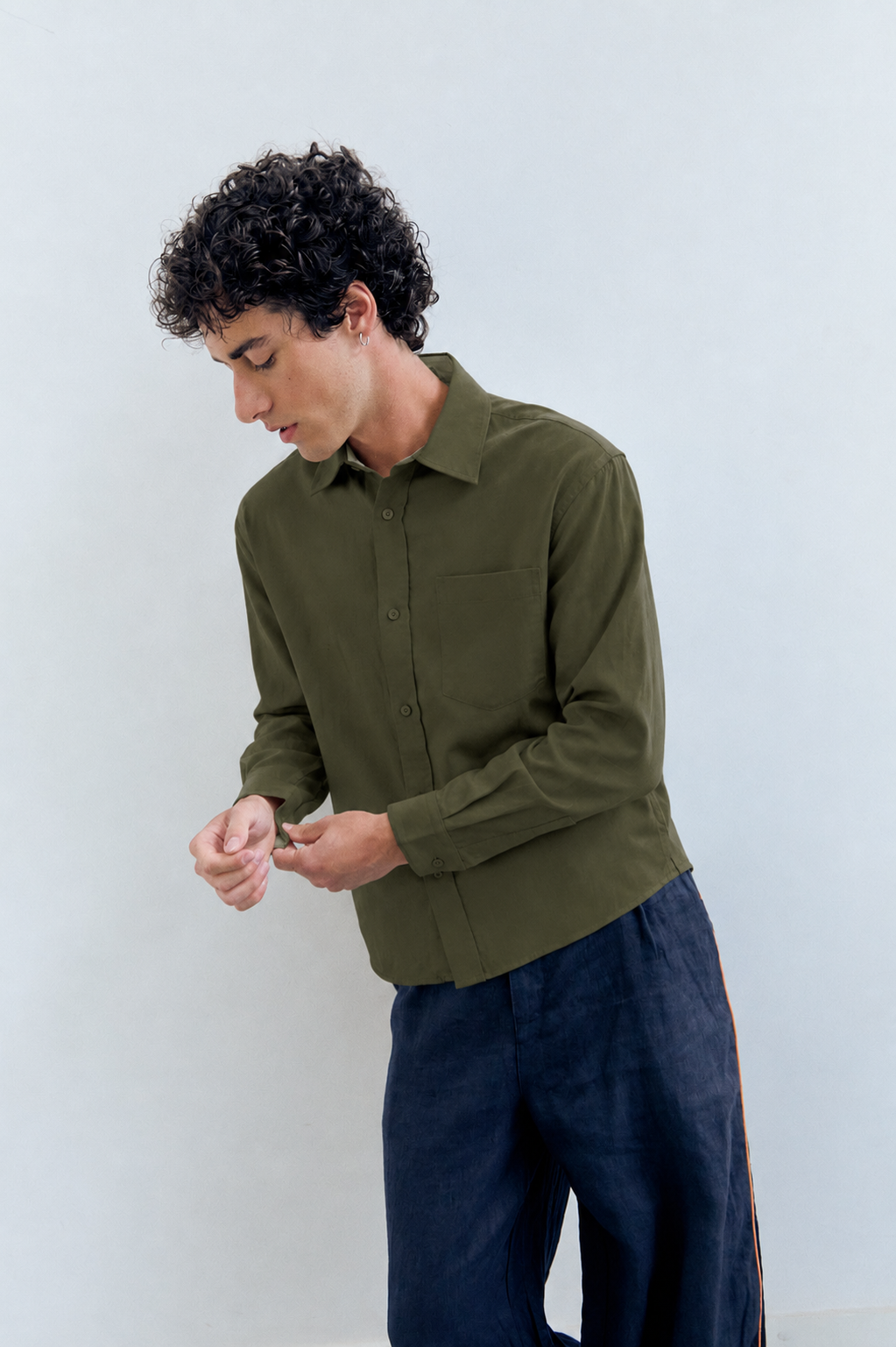 Camisa de manga larga con bolsillo - Oporto