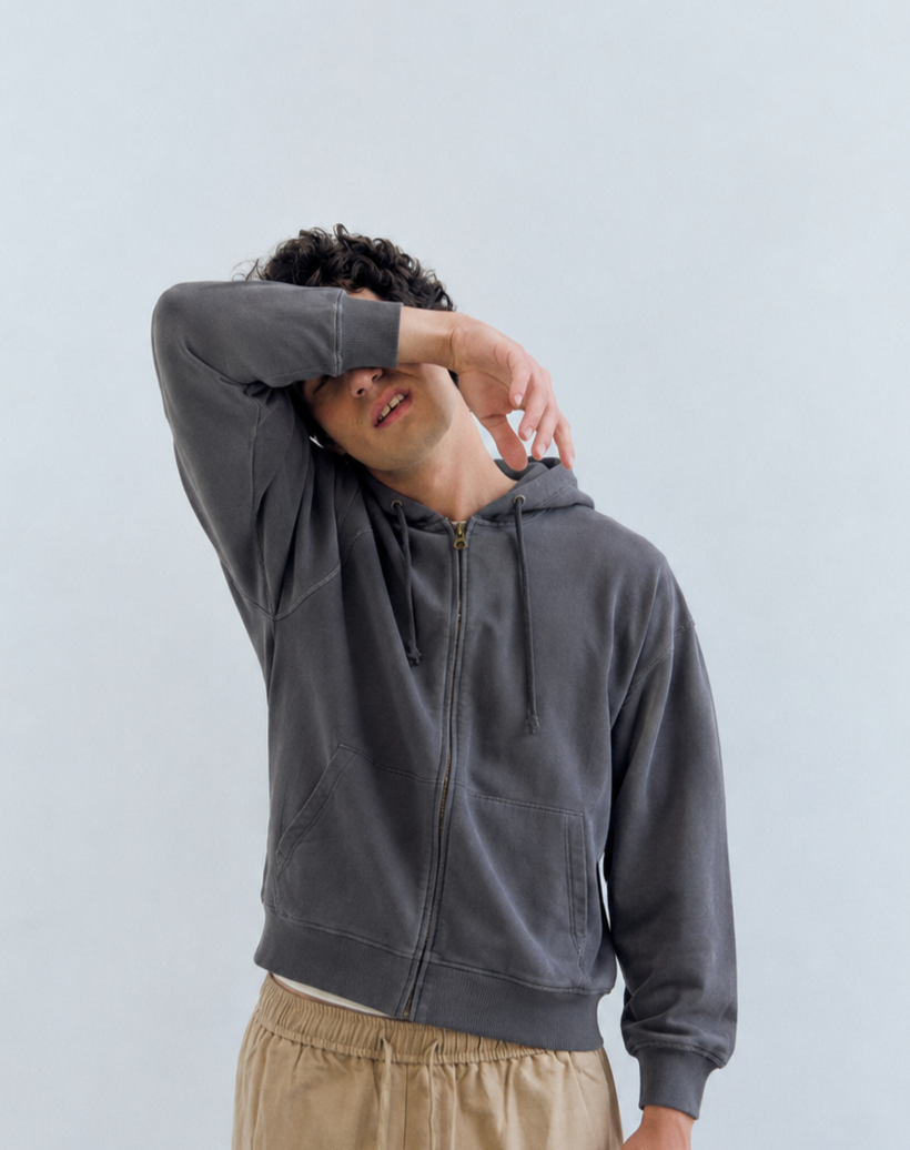 Sudadera oversize de cremallera - Cádiz