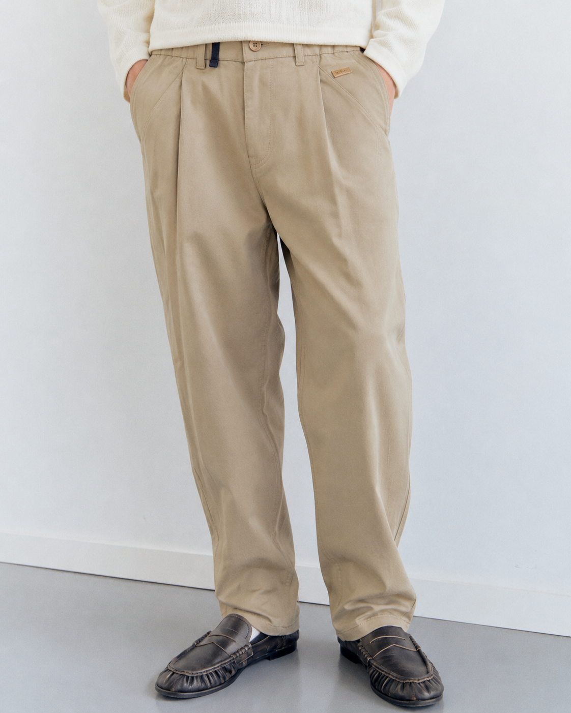 Pantalones relaxed fit con pinzas - Montreal