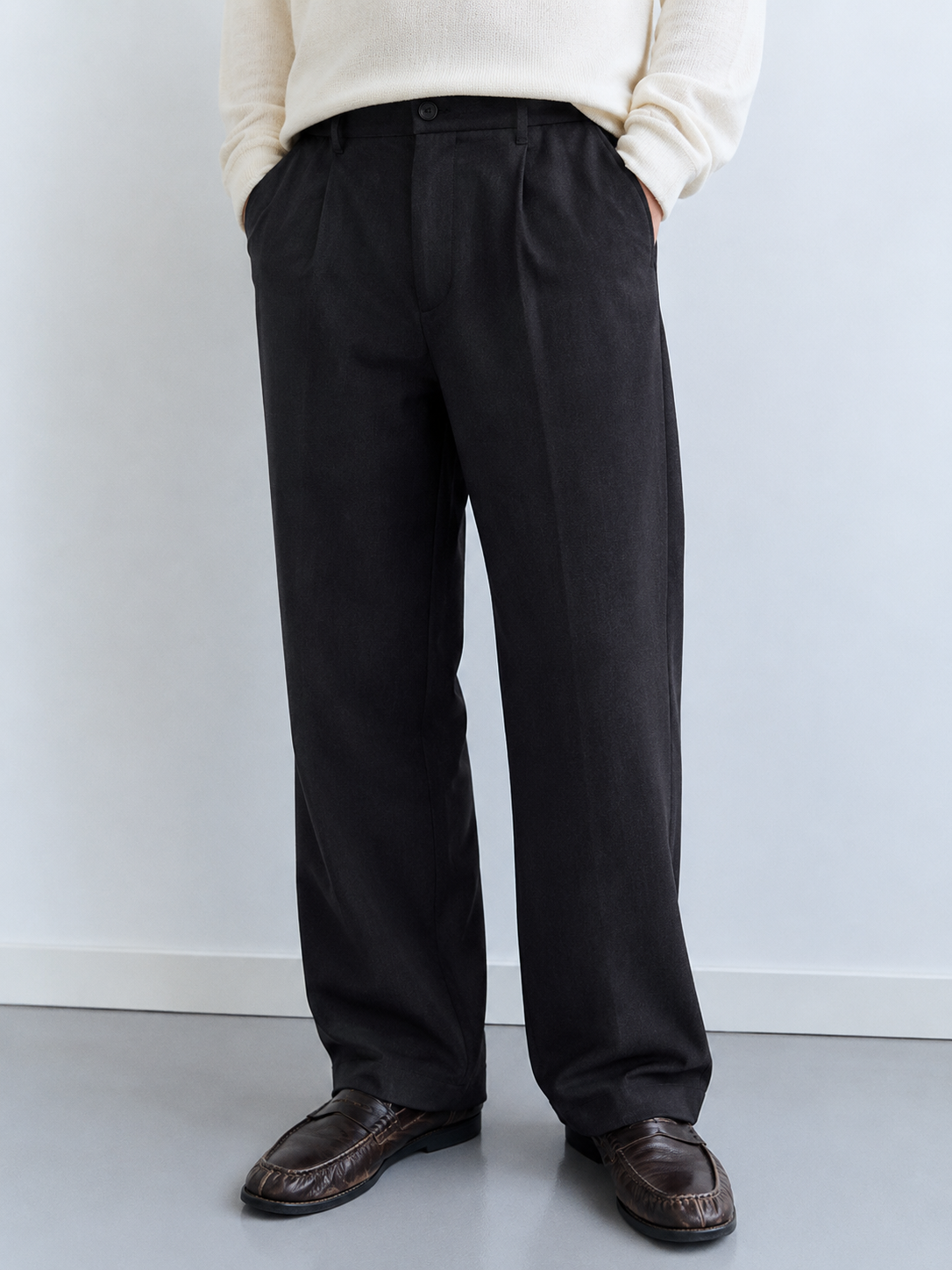 Pantalones con pinzas straight fit - Jayden