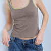 Camiseta sin mangas con ribete - ULK Clover