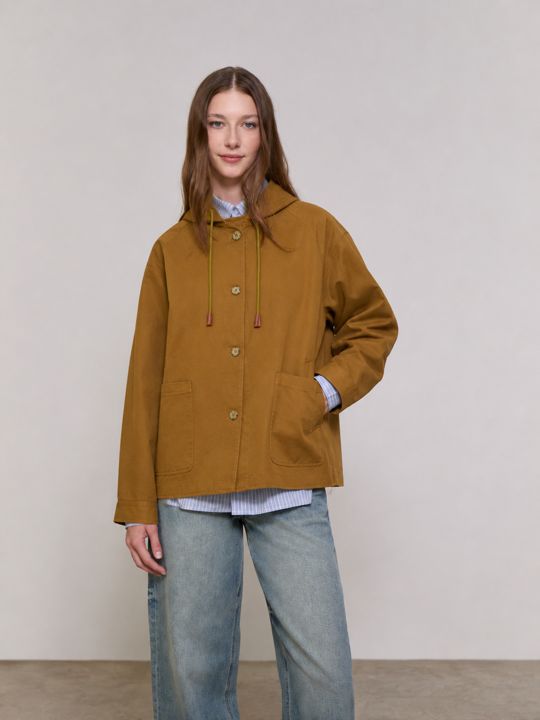 Short hooded trench coat - Vivienne