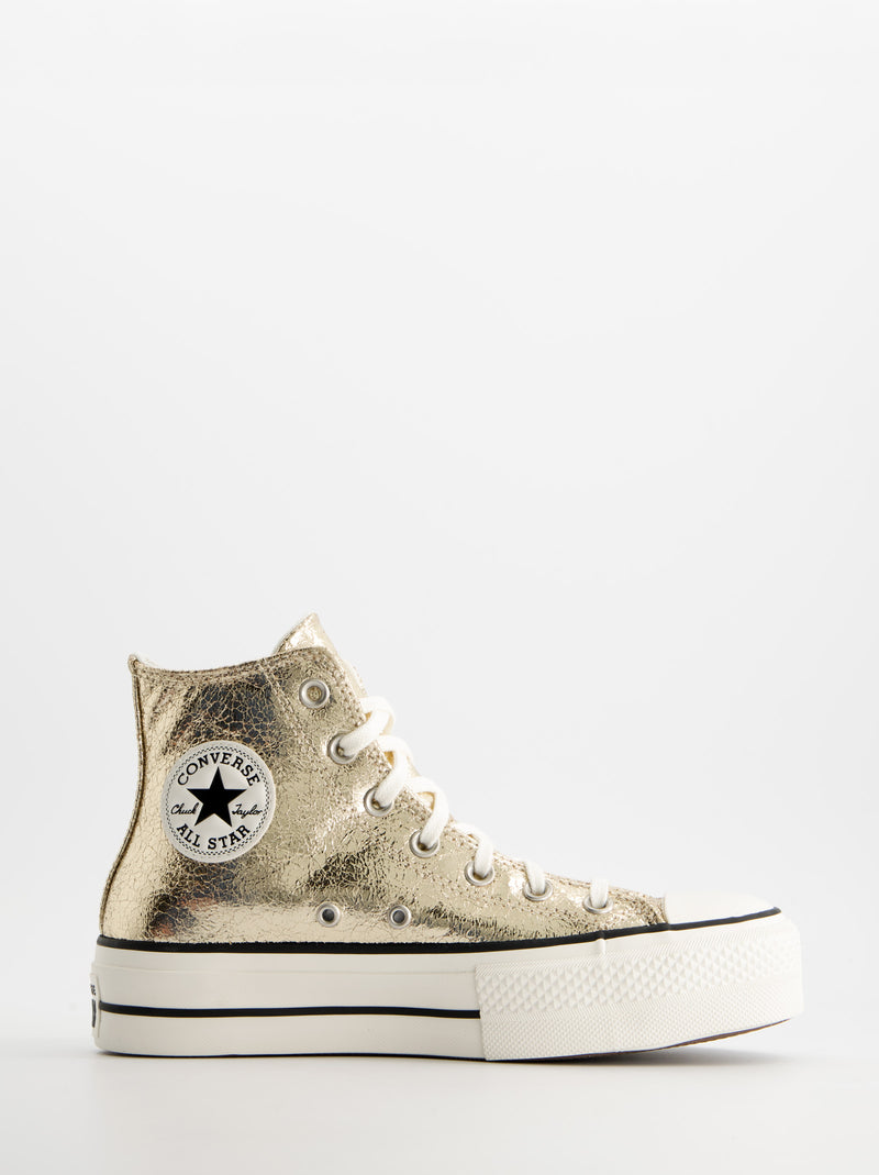 Converse Chuck Taylor All Star Lift Platform Metallic Crackle - Zapatillas efecto metálico texturizado