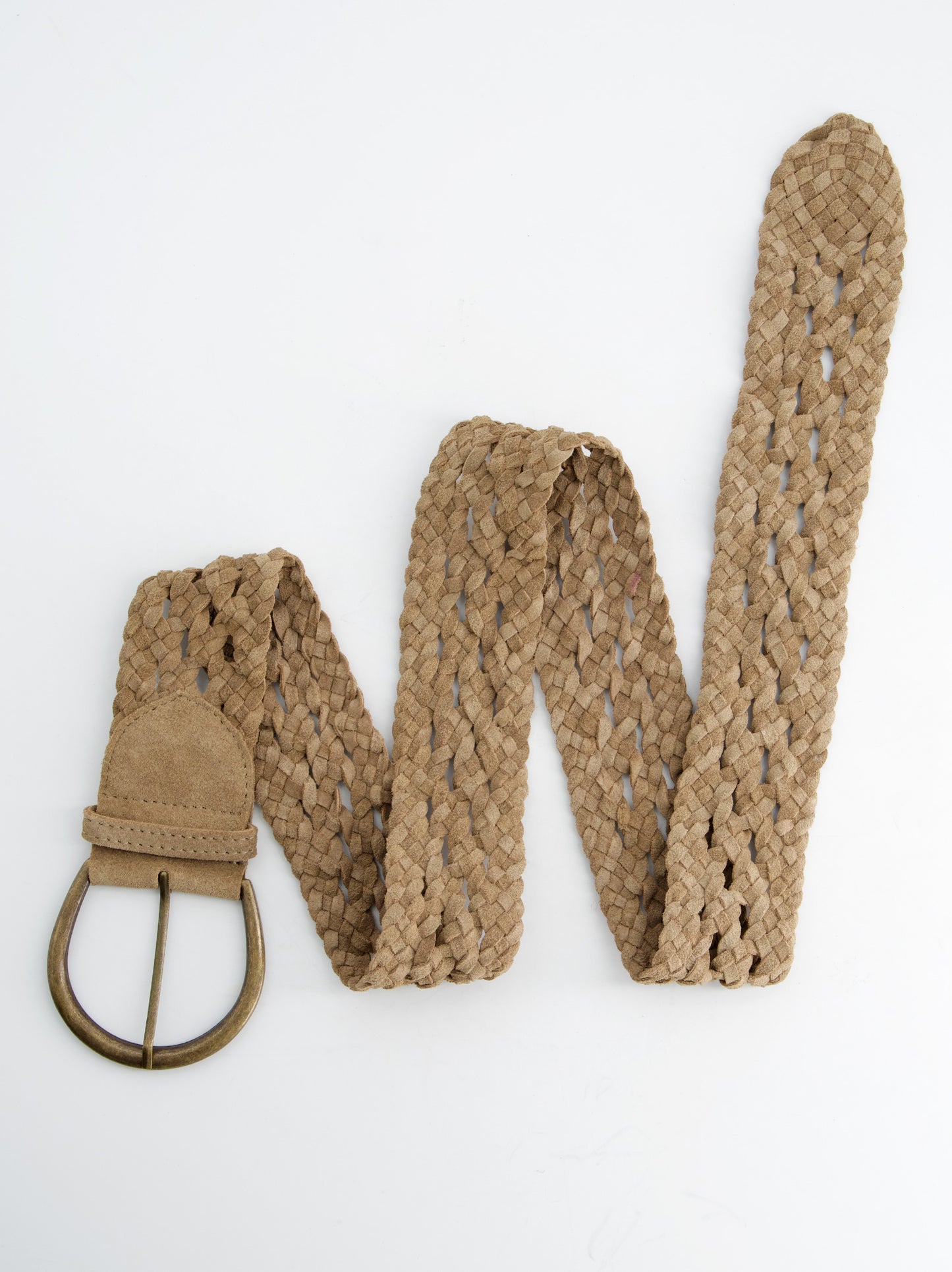 Cinturón Trenzado Beige Con hebilla - Rivo