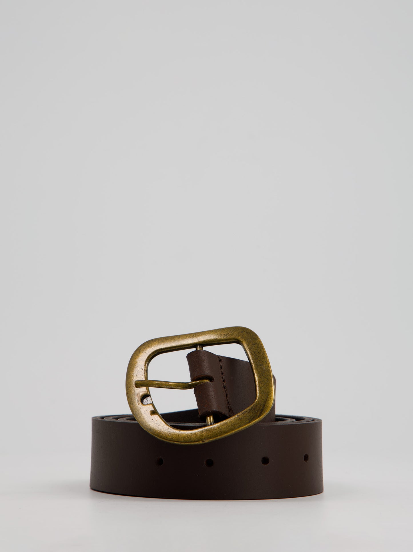 Leather belt with metal buckle - ULK Moon