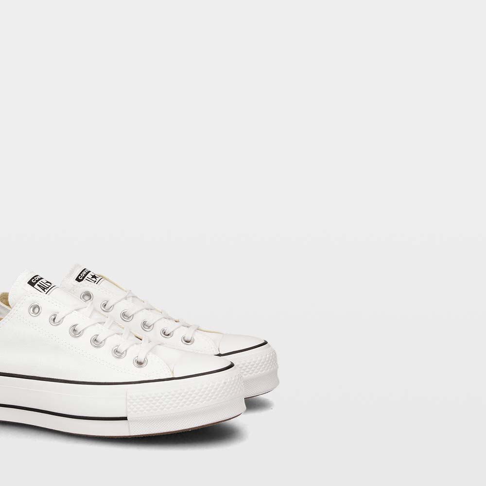 Converse Chuck Taylor All Star Lift - Zapatillas blancas de plataforma