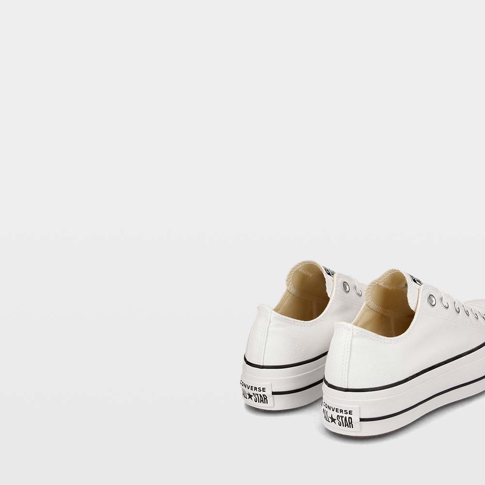 Converse Chuck Taylor All Star Lift - Zapatillas blancas de plataforma