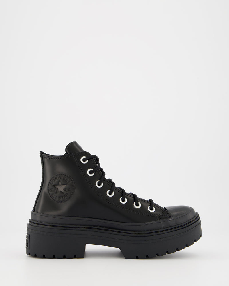 Converse Chuck Taylor All Star Lugged Heel Black Lux Cuero - Zapatillas