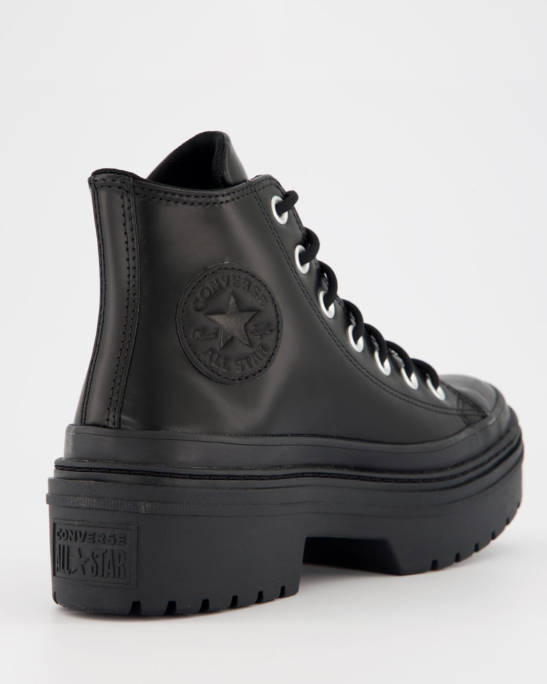 Converse Chuck Taylor All Star Lugged Heel Black Lux Cuero - Zapatillas