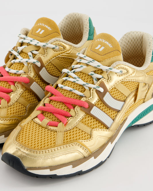Coolway 2003 Golden Flame - Zapatillas deportivas de ante y malla