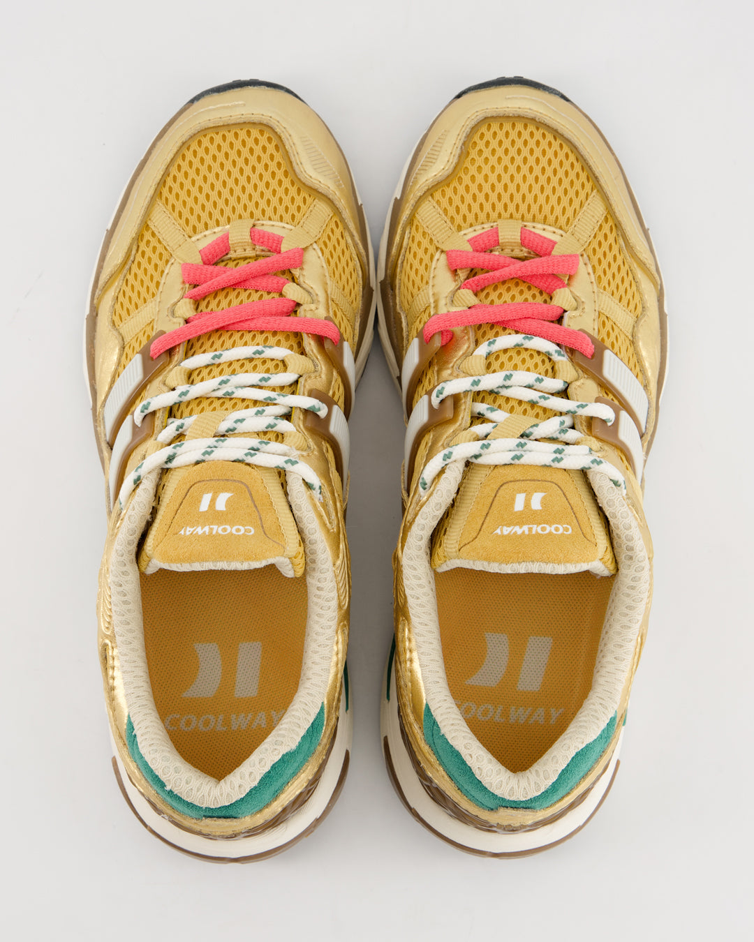 Coolway 2003 Golden Flame - Zapatillas deportivas de ante y malla
