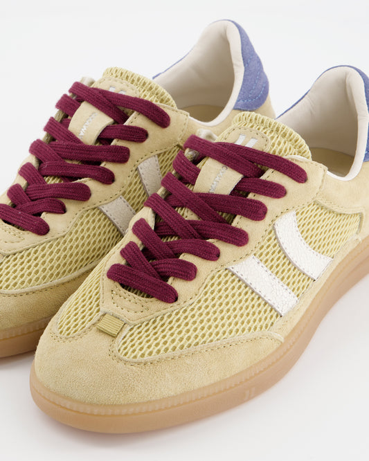 Coolway Baresi Ivy Gold - Zapatillas de ante y nylon efecto malla