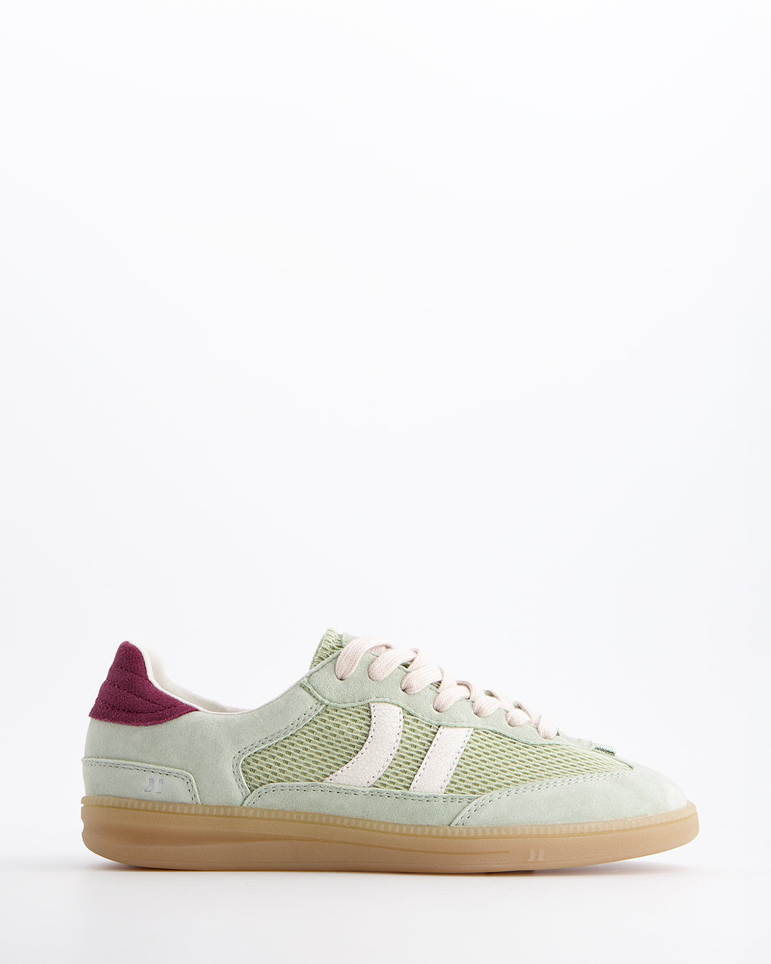 Coolway Baresi Lux Mint - Mesh-effect suede sneakers