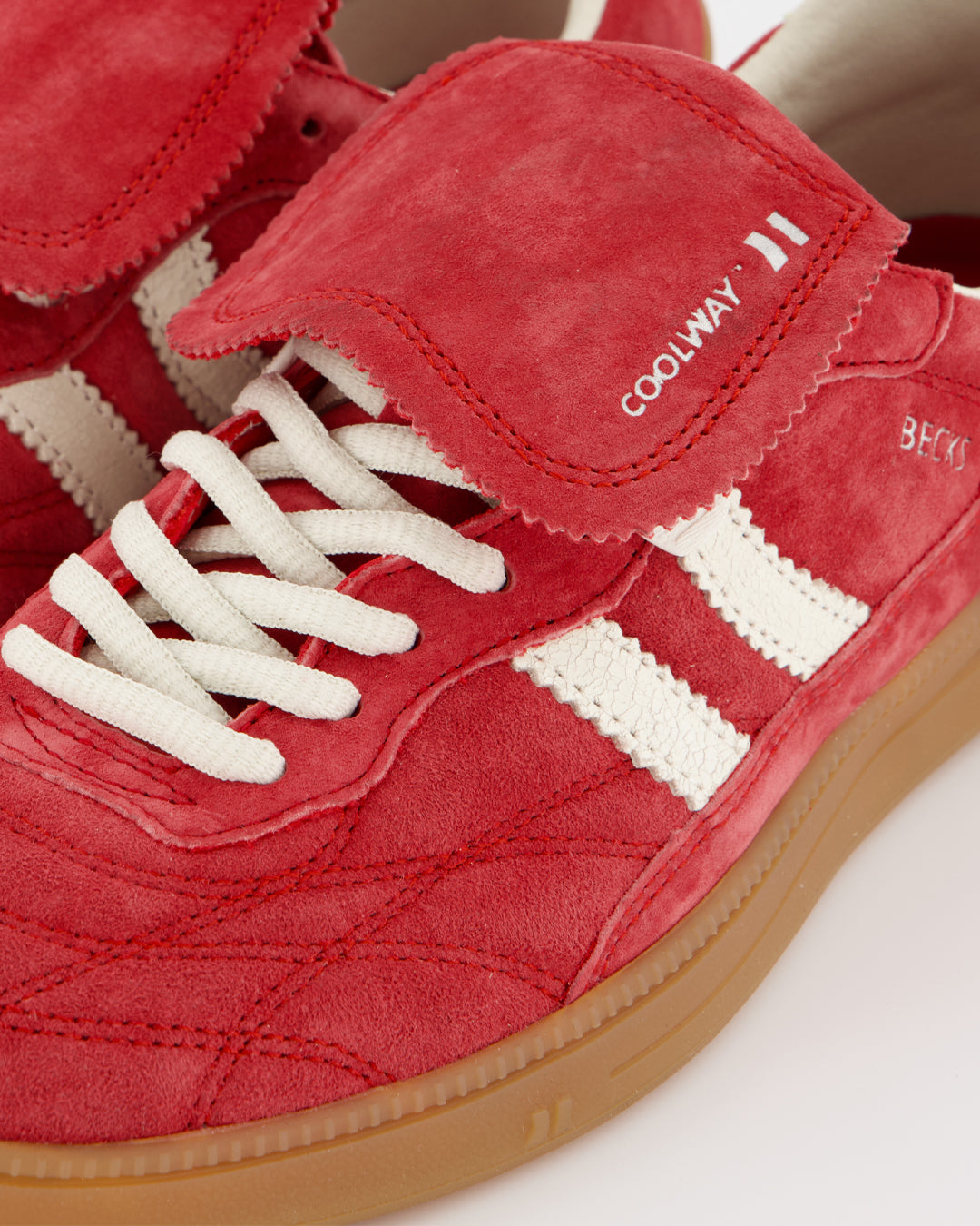 Coolway Becks X - Zapatillas de piel rojas