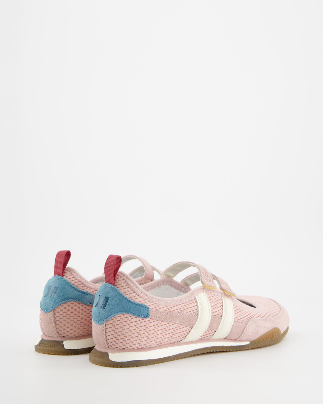 Coolway Bella Pink Sprint - Bailarinas deportivas de ante y malla