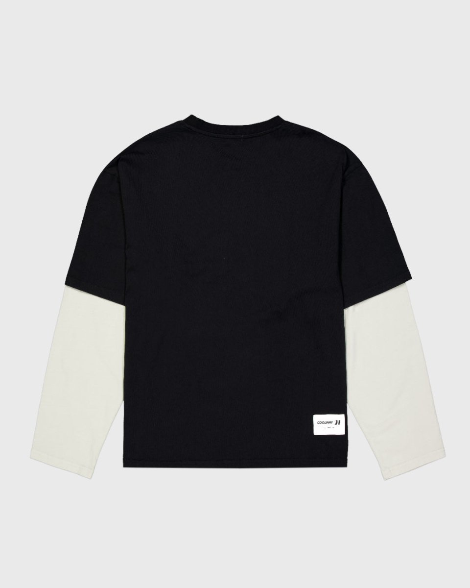 Coolway Black Double Sleeve - Camiseta doble manga