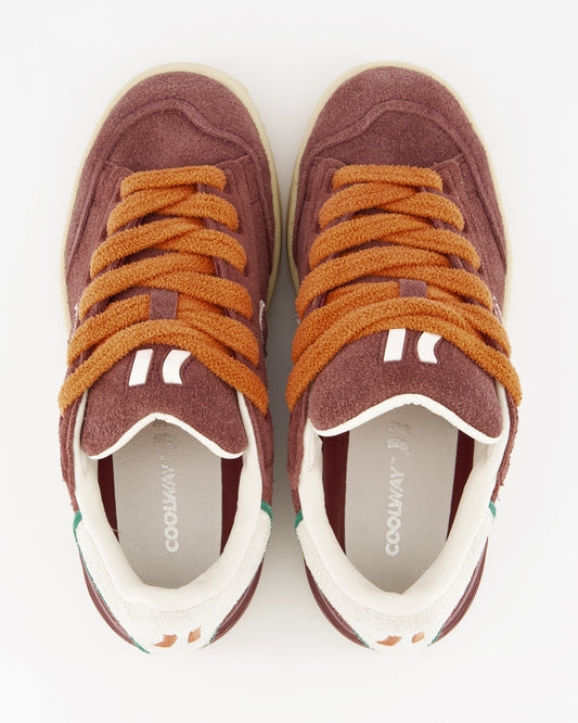 Coolway Bolk Burnt Ember - Zapatillas chunky de piel mujer